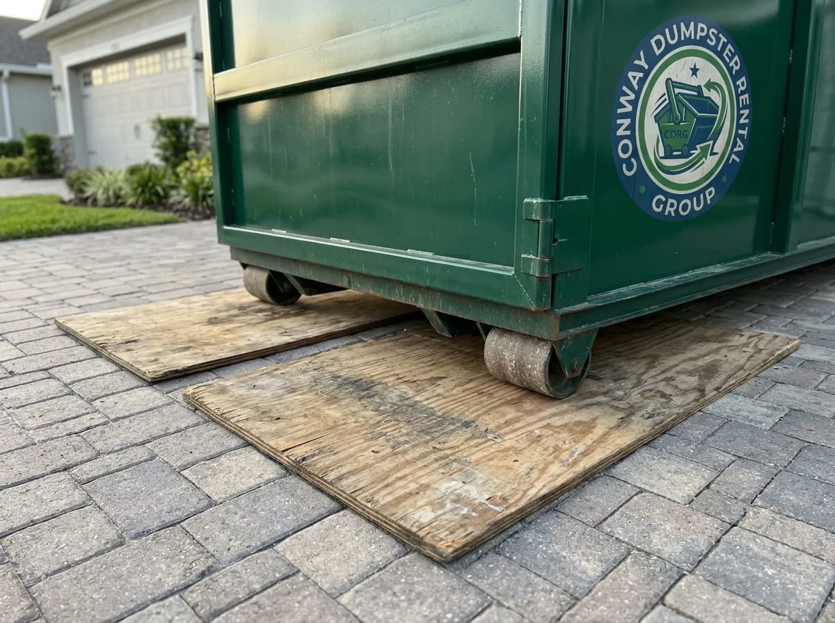 How to Protect Your Driveway During a Dumpster Rental